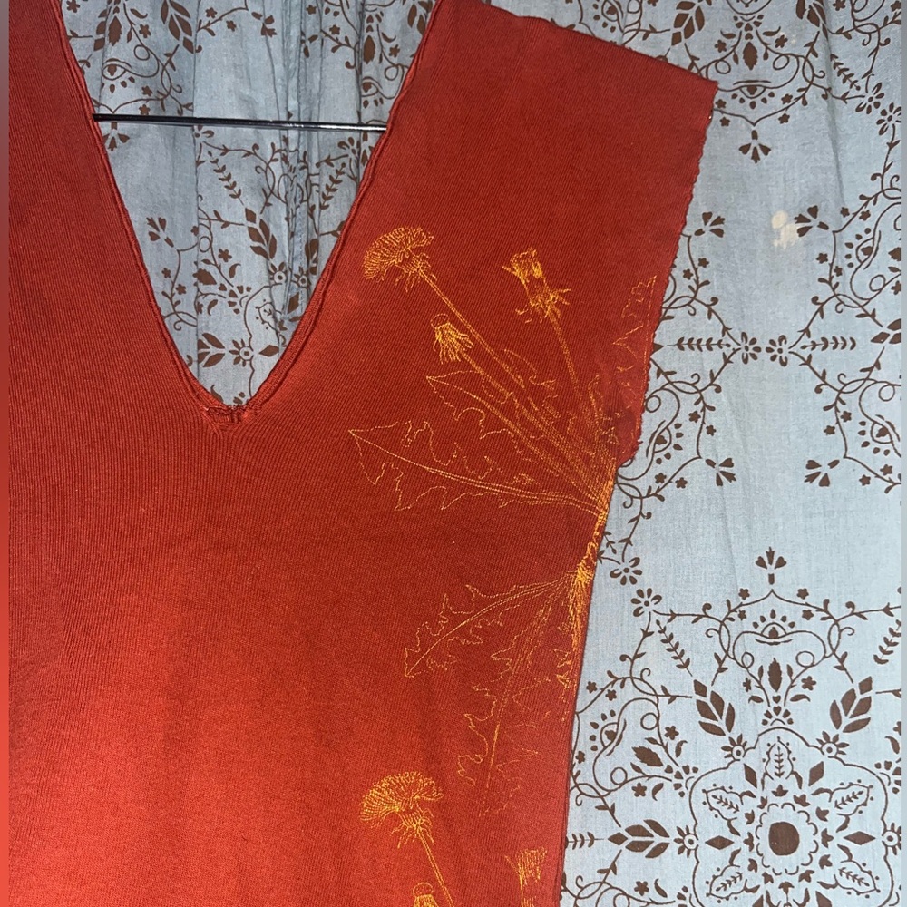 Original Field Day red cotton dandelion dress